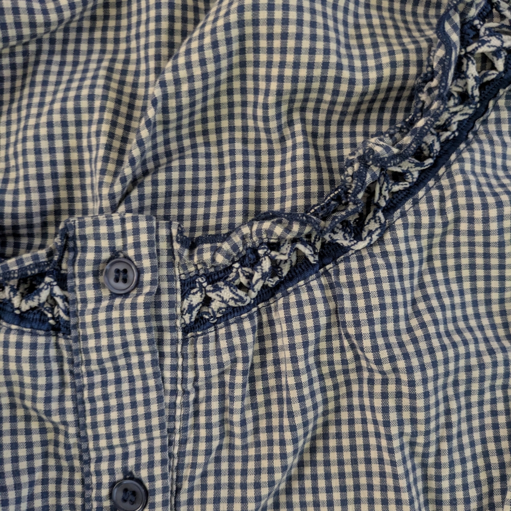 Harve Benard  Blouse inWhite And Navy